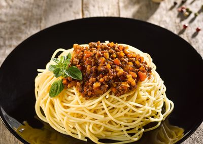 Premium Spaghettini mit Wildschwein-Bolognese