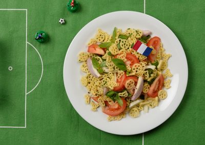 Französischer Fußball-Nudelsalat