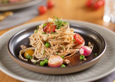 Spaghetti à la Carbonara vegan